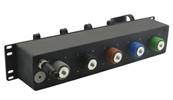 Panneau séquentiel 2U 19" femelle source  500A avec obturateurs