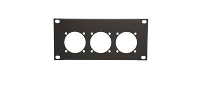 Plastron AT200 - 2U  pour  3 PC 16 NF Fixation 38 x 38 - MECATES