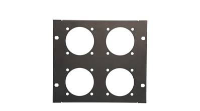 Plastron AT200 - 4U  pour   4 PC16  Fixation  47x47 -MECATES