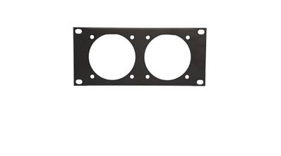 Plastron AT200 - 2U  pour 2 PC 16/32 fixation 56x56 - MECATES