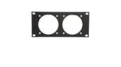 Plastron AT200 - 2U  pour  2 PC 16/32  Fixation  60x60 - MECATES
