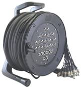 Touret 24 XLR3F 8 XLR3M épanoui 24 XLR3M 8 XLR3F  25m