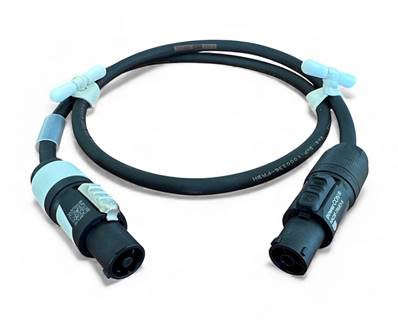 Prolongateur 2P+T 10A Powercon B - Powercon true1 F - 1m - 3G1.5 