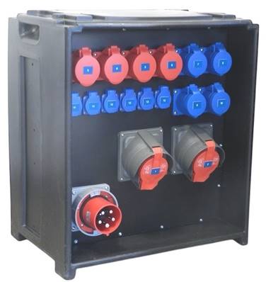 Départ 2x 63A CEE17 tétra 4X32A CEE17 tétra 4x32A CEE17 mono 6X16A NF