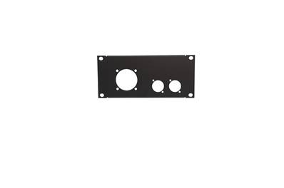 Plastron AT200 - 2U  pour  1 PC 16 NF 38x38 - 2 XLR série D - MECATES